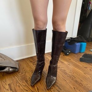 Vintage Ann Taylor mocha boots